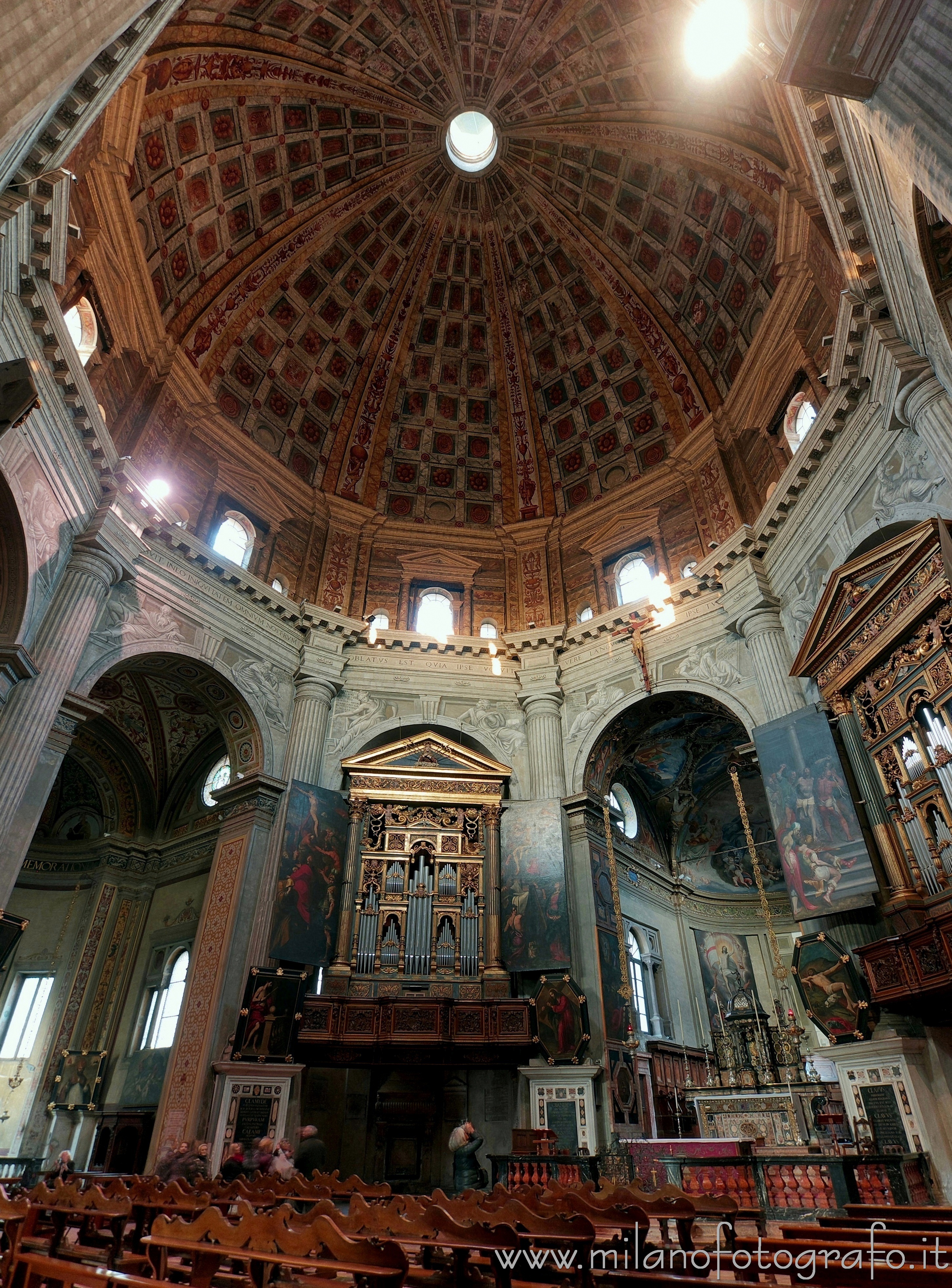 Milan (Italy) - Octagon and dome of the Church of Santa Maria della Passione